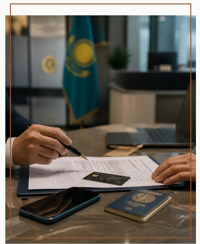 Открытие счета и банковской карты в Казахстане в Гае